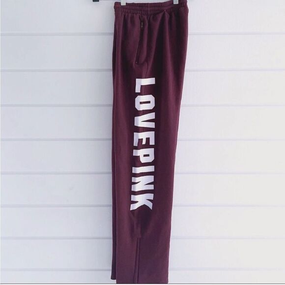Victoria’s Secret PINK Ankle Zip Boyfriend Wide Leg Everyday Joggers EUC XS - Picture 2 of 11